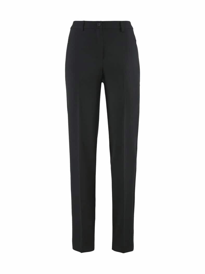 Bügelfrei-Stretch-Hose Schwarz