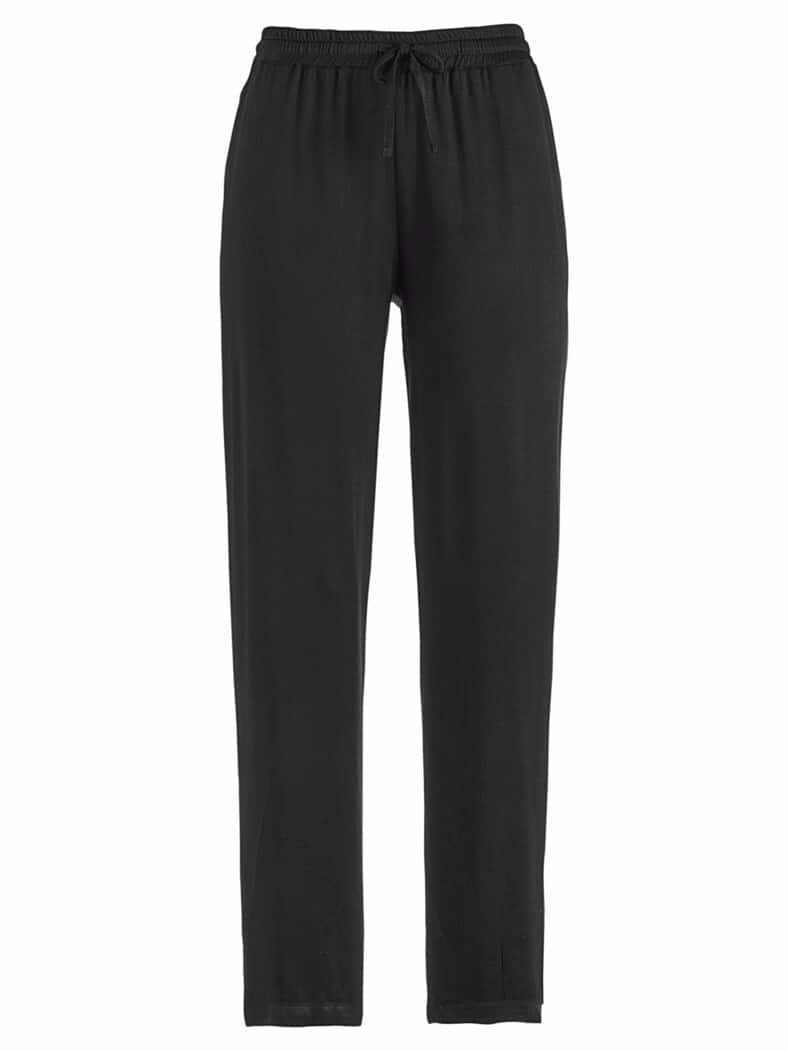 Viskose-Schlupfhose Schwarz