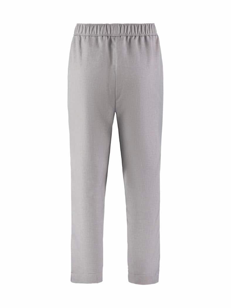 7/8 Schlupfbundhose Reise-Leinen Grau