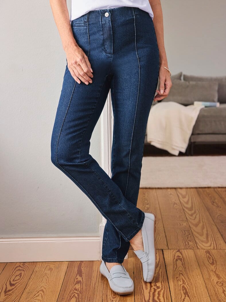 Jeans mit Biese Darkblue