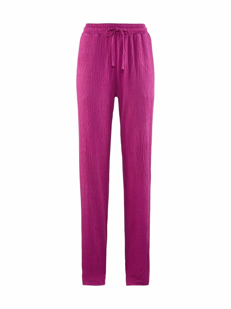 Jersey-Krepp-Hose Elegance Magenta
