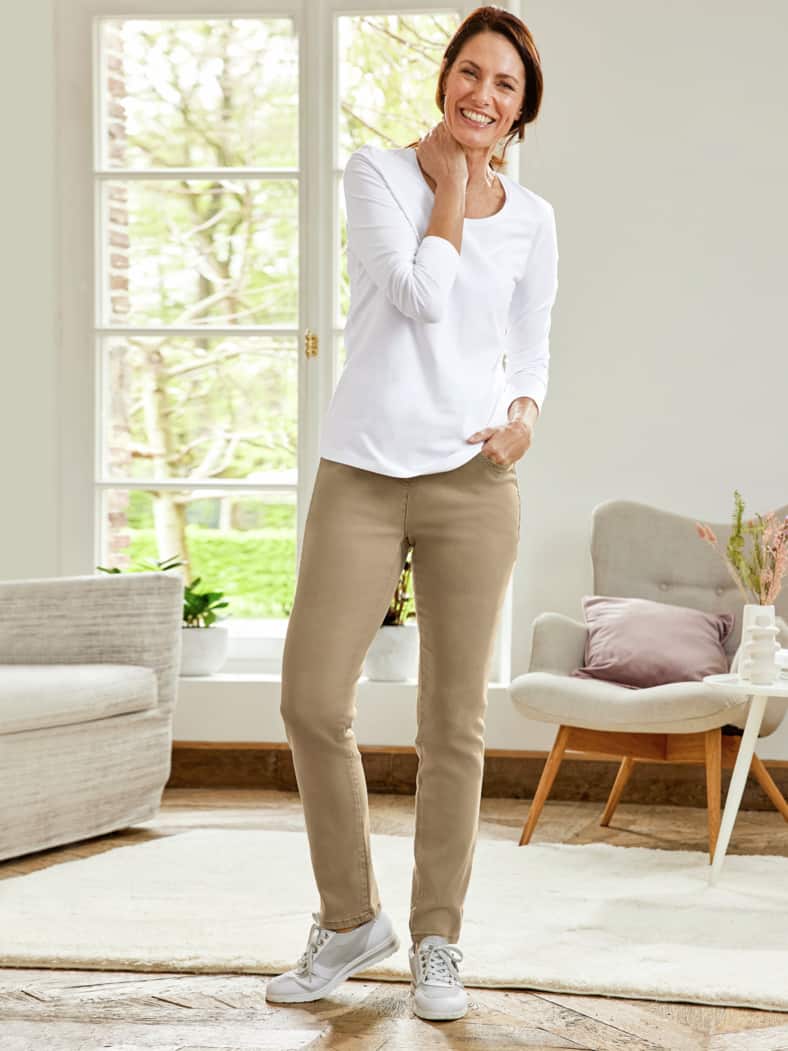 Bequembundhose Powerstretch Beige