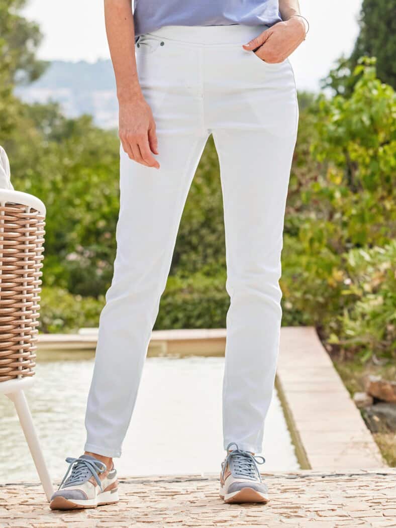Bequembundhose Powerstretch Weiß