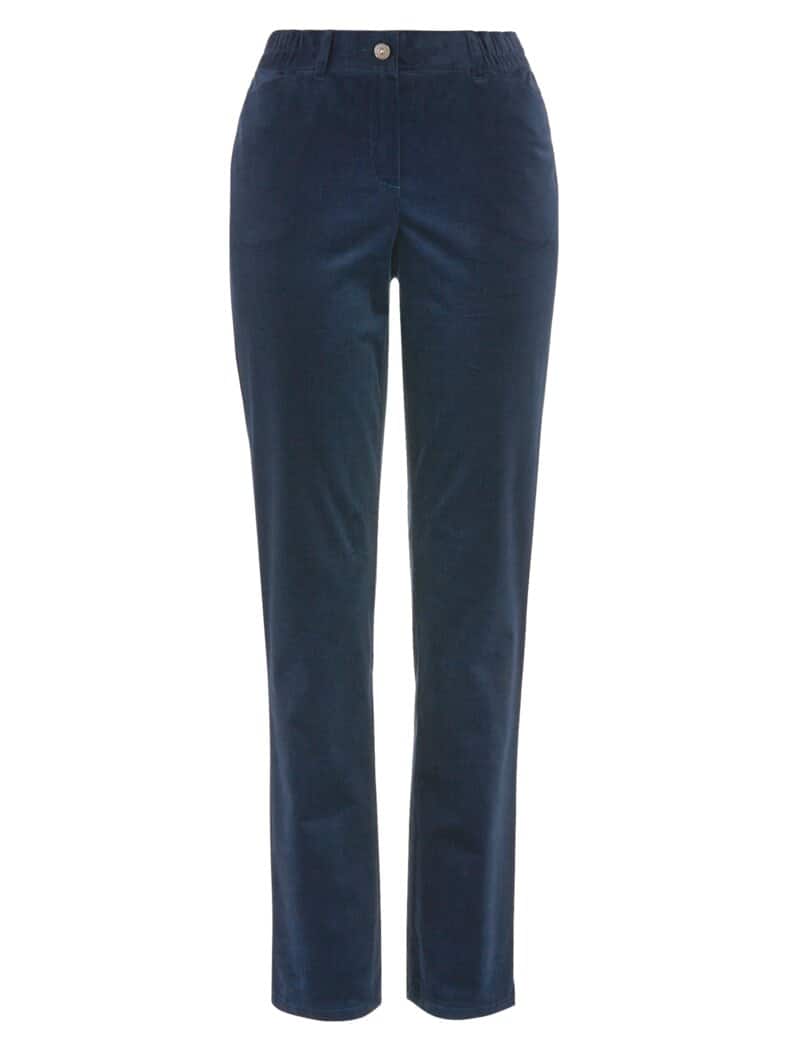 Baumwoll-Cordhose Thermo Marine