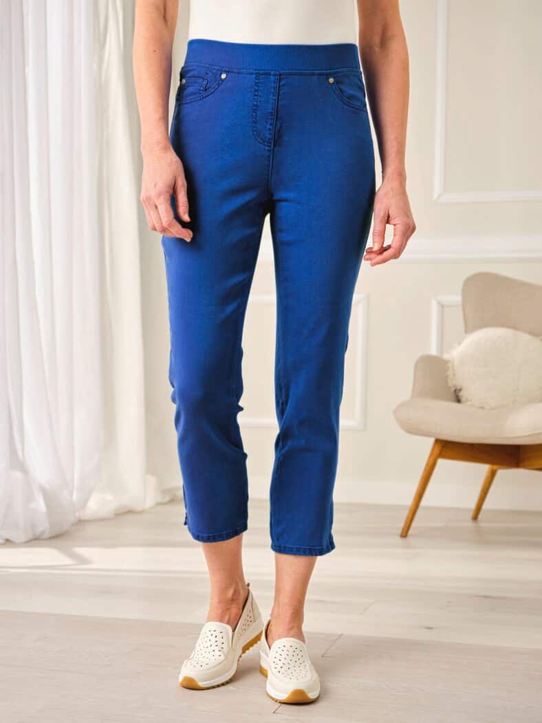 7/8 Bequembundhose Powerstretch Royalblau