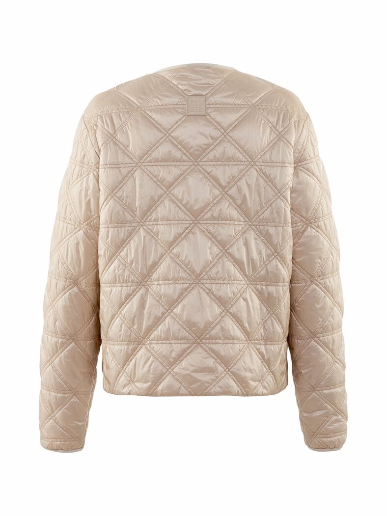 Rabe Kurz-Steppjacke kragenlos Cappuccino