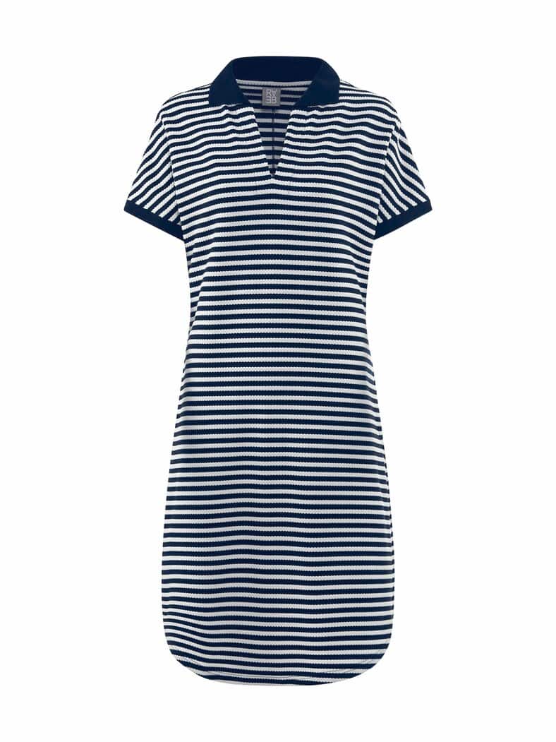 Rabe Strick-Polo-Kleid Marine