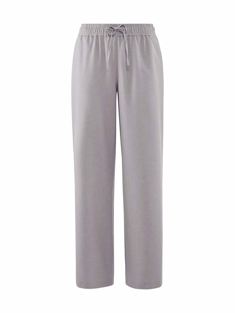 Schlupfbundhose Reise-Leinen Grau