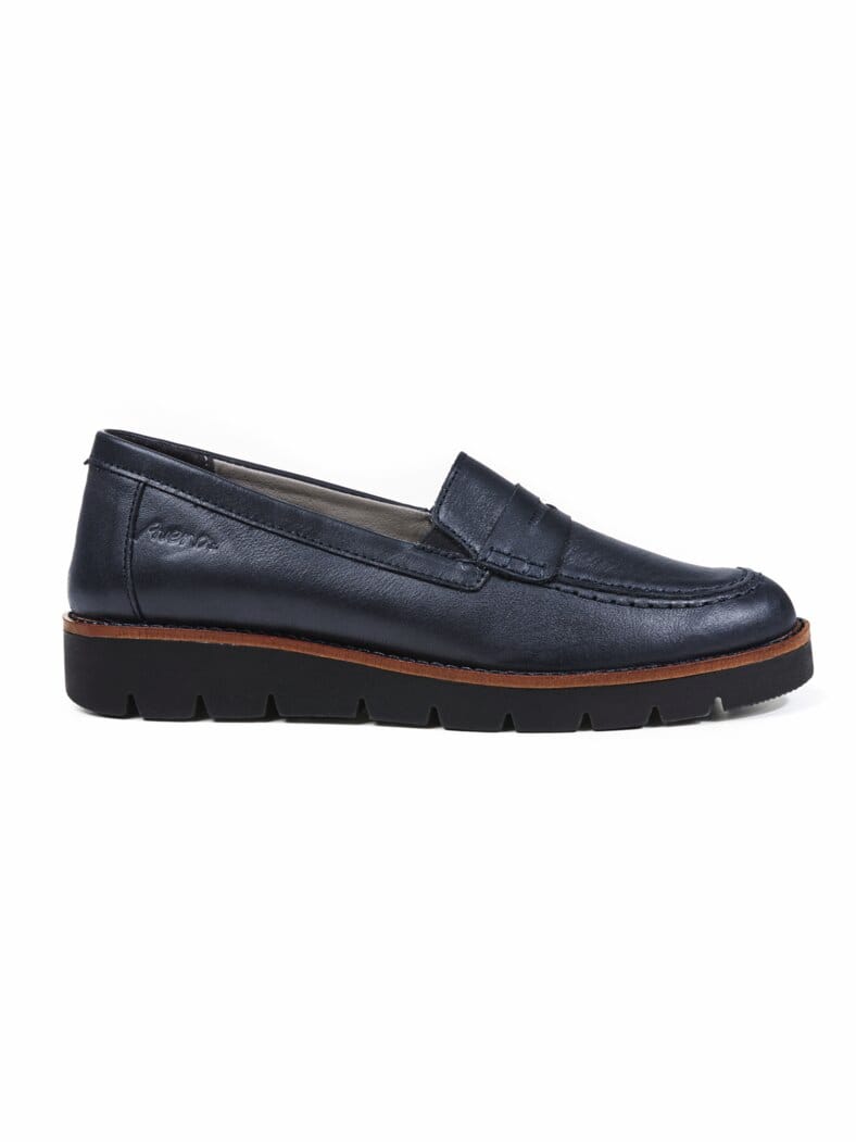 Bequem-Loafer City Blau