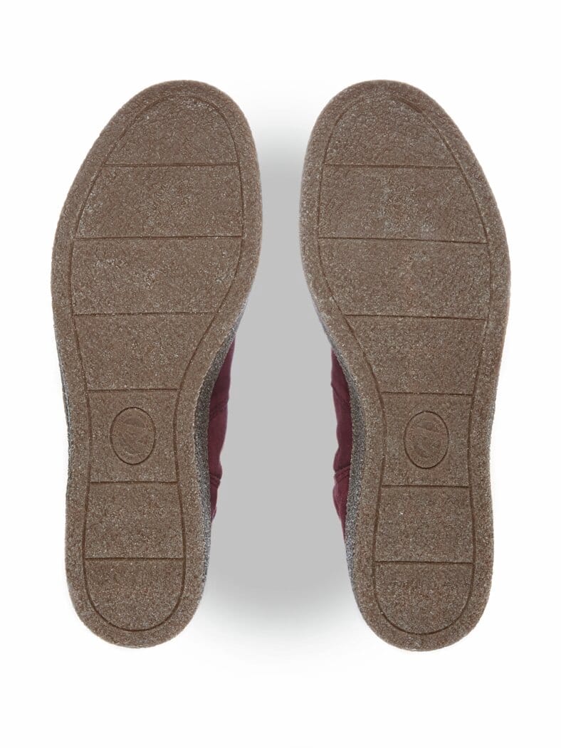 Aquastop-Reißverschluss-Stiefelette Bordeaux