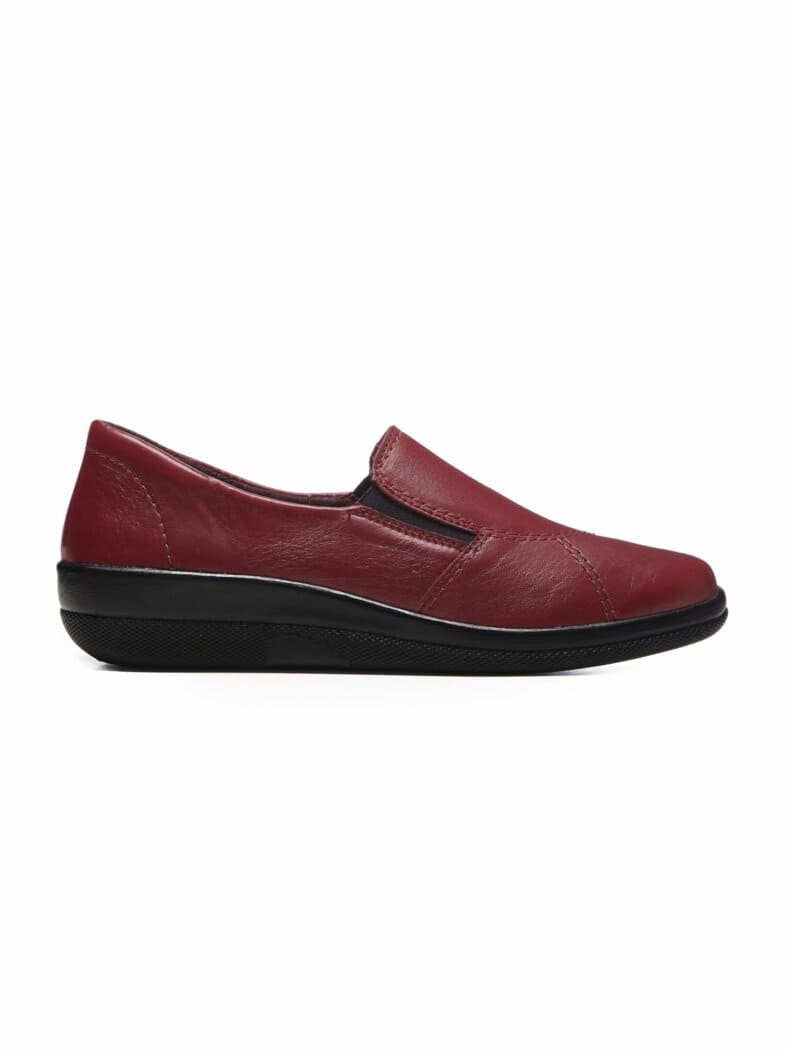 Hallux-Slipper-Thermoleicht Bordeaux