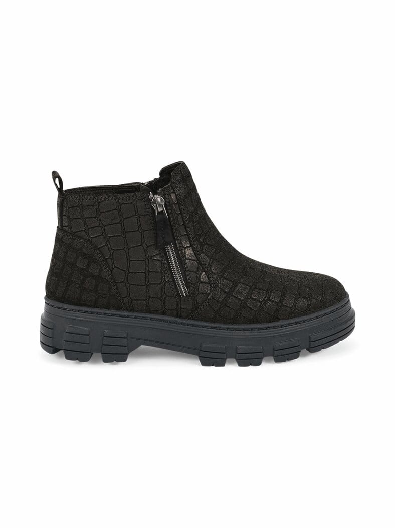 Doppel-RV Flex-Stiefelette Schwarz