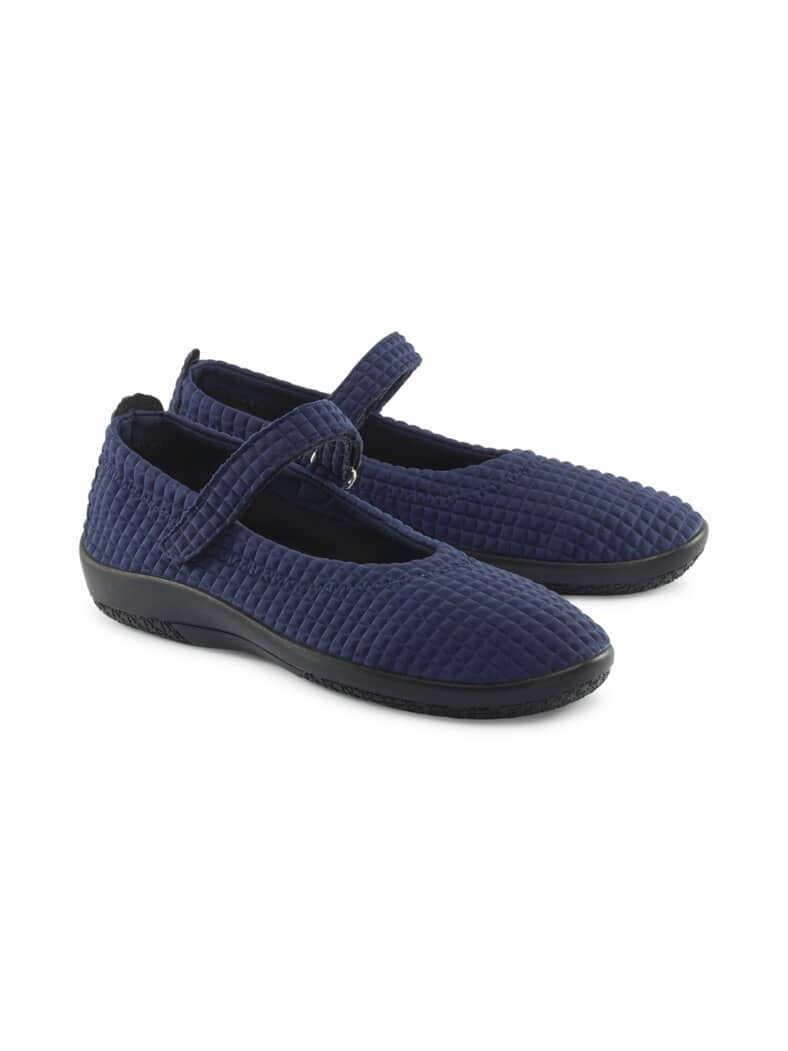 Hallux-Softslipper Mary Jane Blau