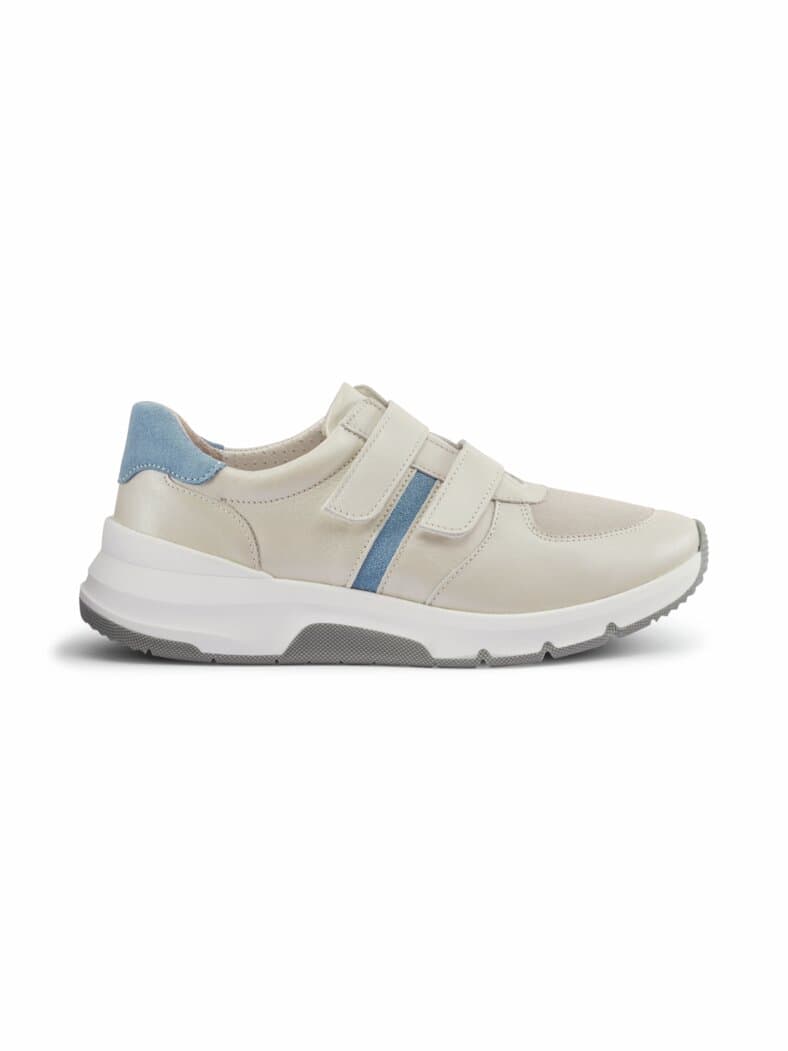 Hallux-Active-Klettsneaker Weiß-Blau