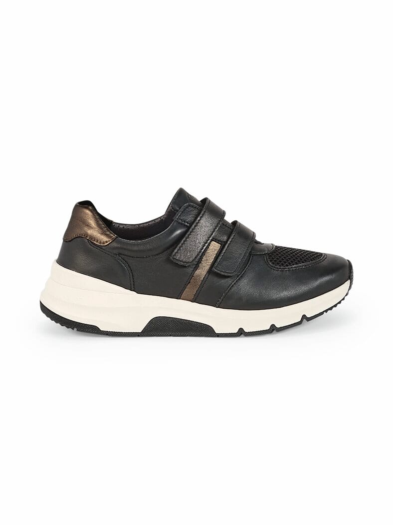 Hallux-Active-Klettsneaker Schwarz