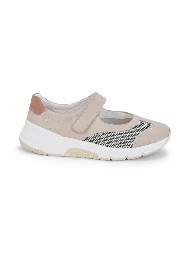 Hallux-Active-Klettballerina Beige-Rosé