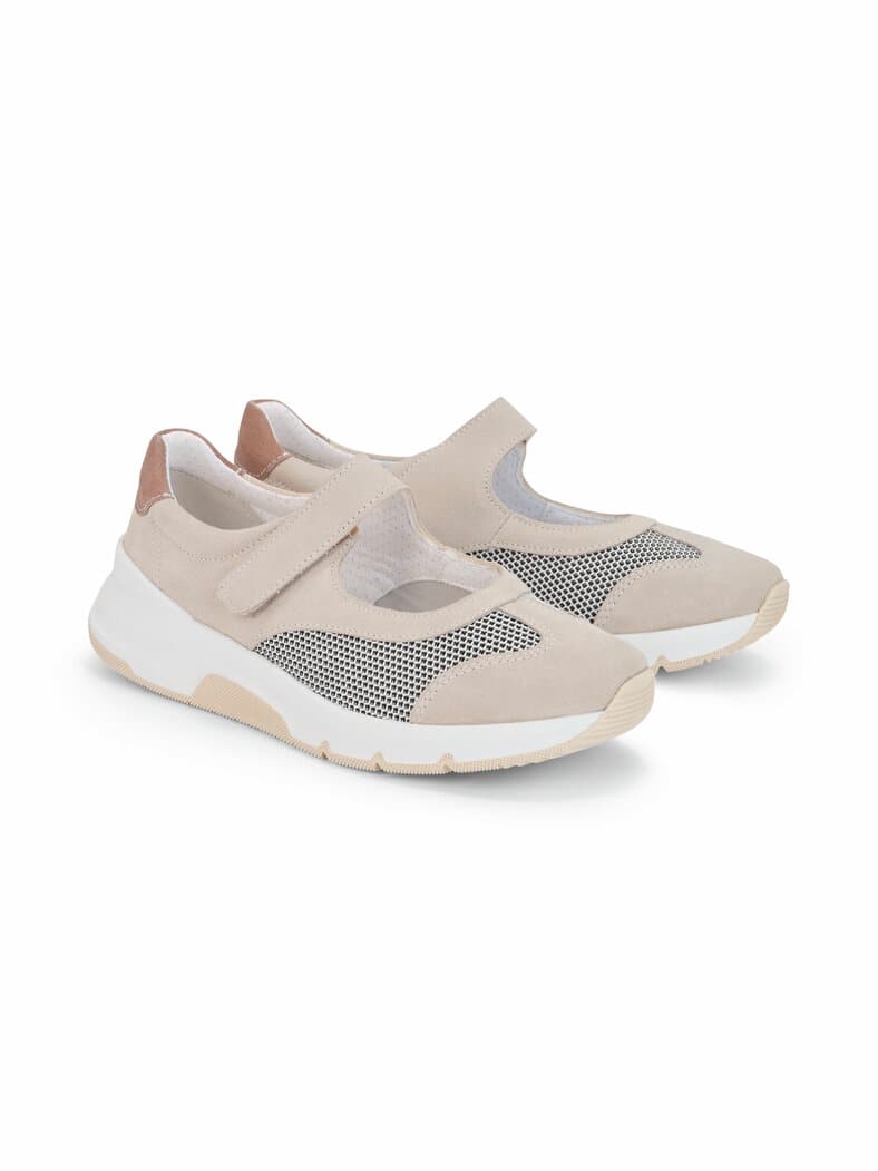 Hallux-Active-Klettballerina Beige-Rosé