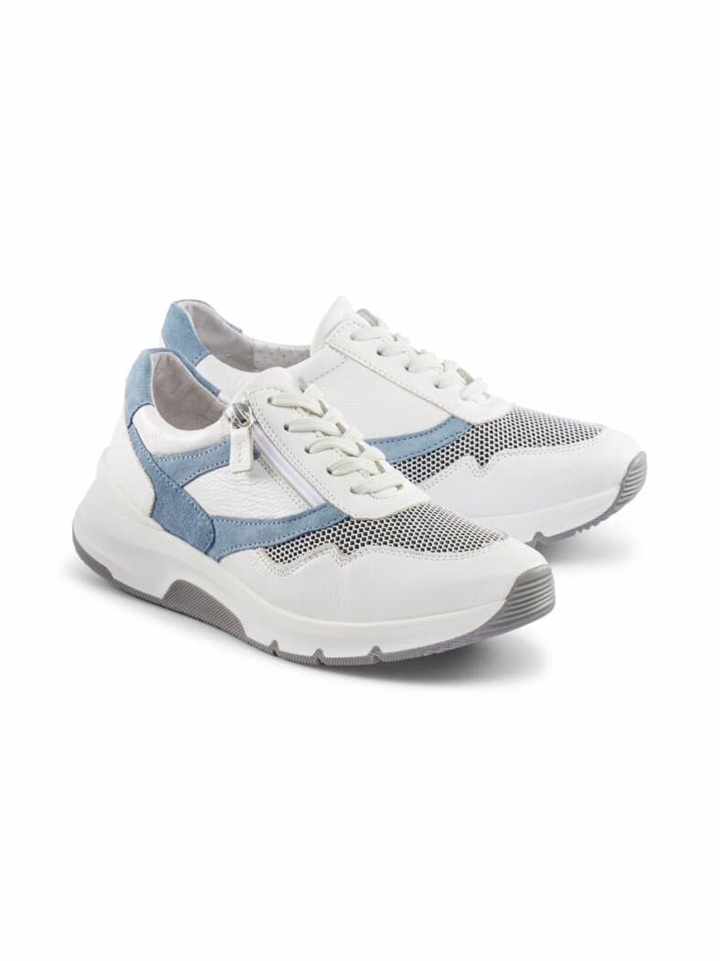 Hallux-Active-Schnürer Weiß-Blau