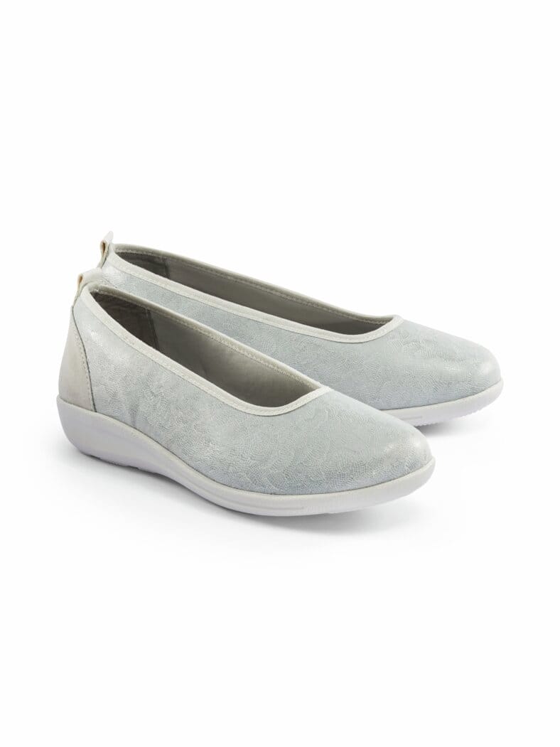Hallux-Ballerina Komfortweite Weiss