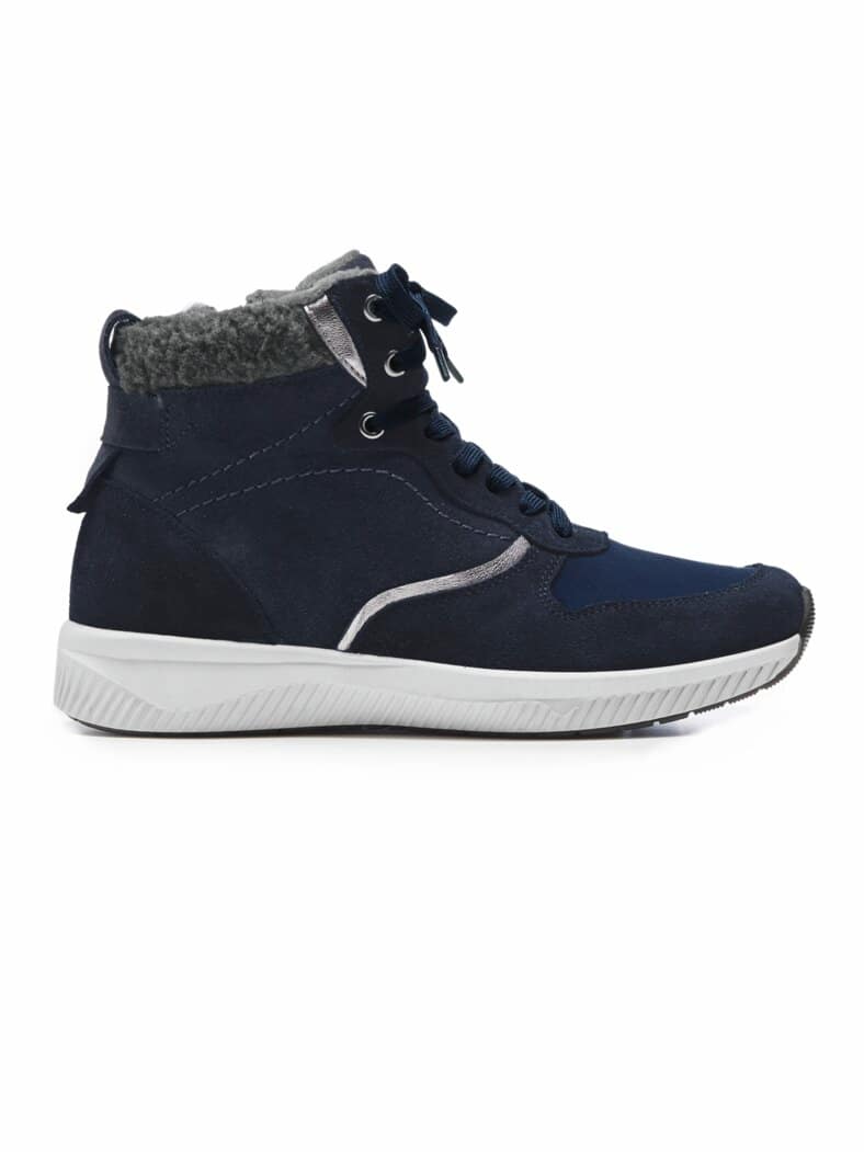 Hallux-Sneaker-Bootie Extraweit Dunkelblau