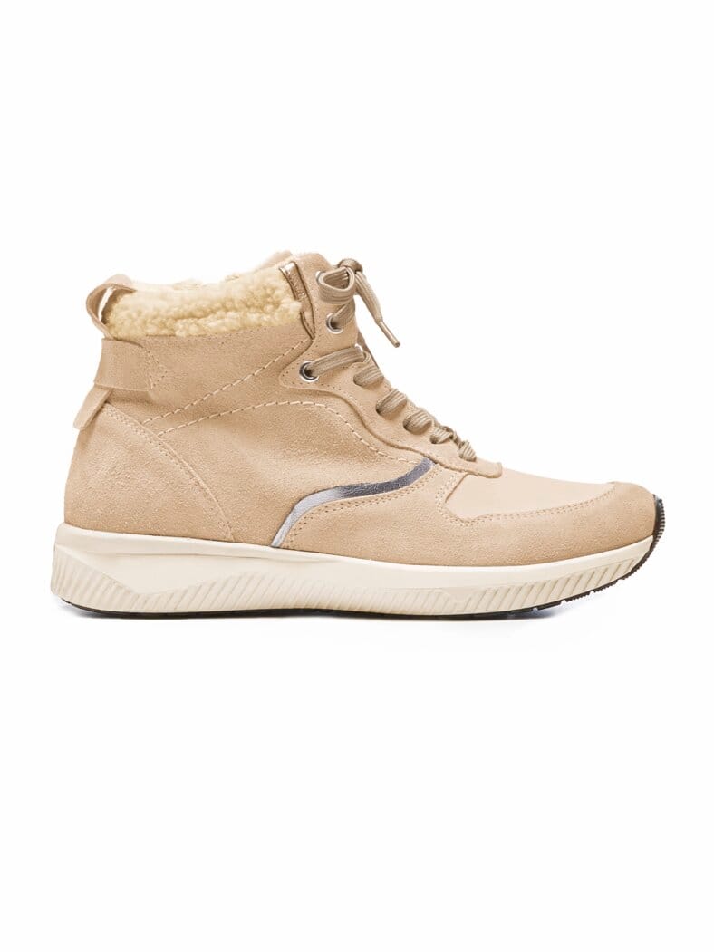 Hallux-Sneaker-Bootie Extraweit Beige