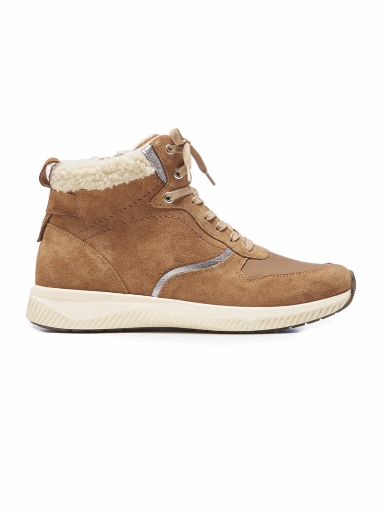 Hallux-Sneaker-Bootie Extraweit Cognac