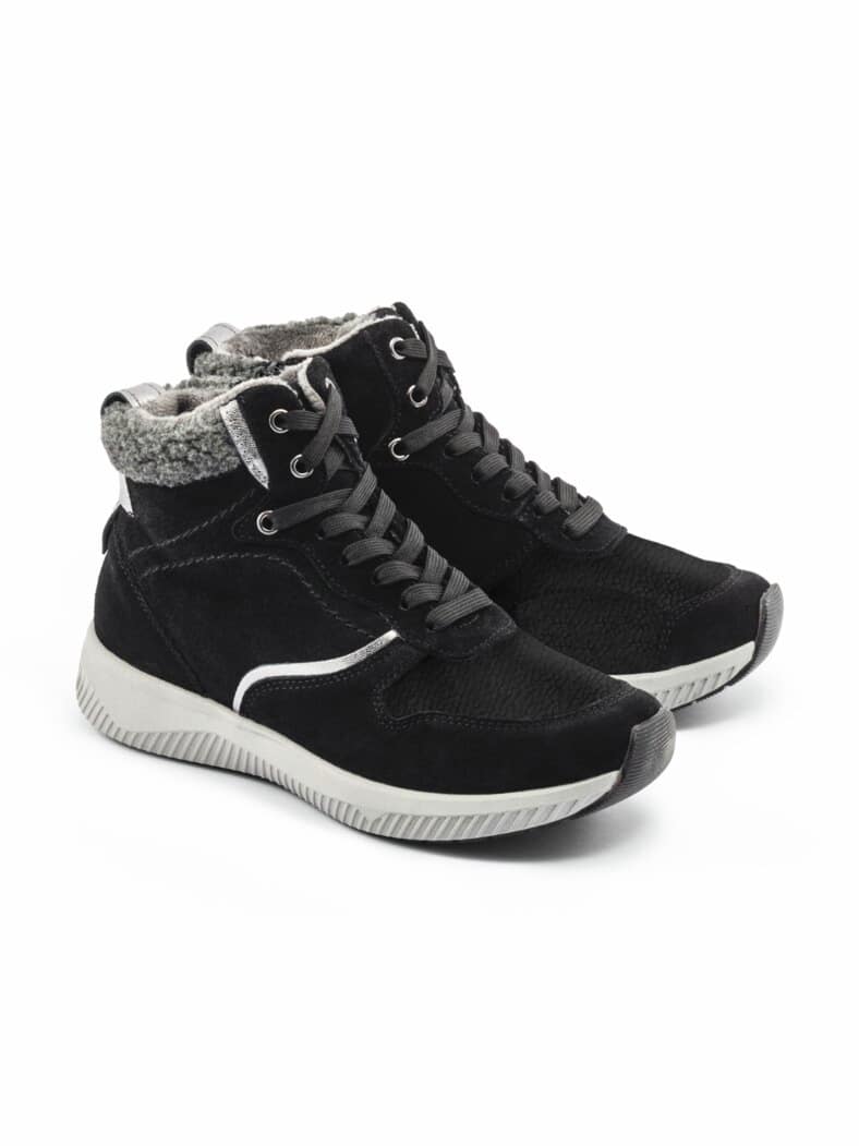 Hallux-Sneaker-Bootie Extraweit Schwarz