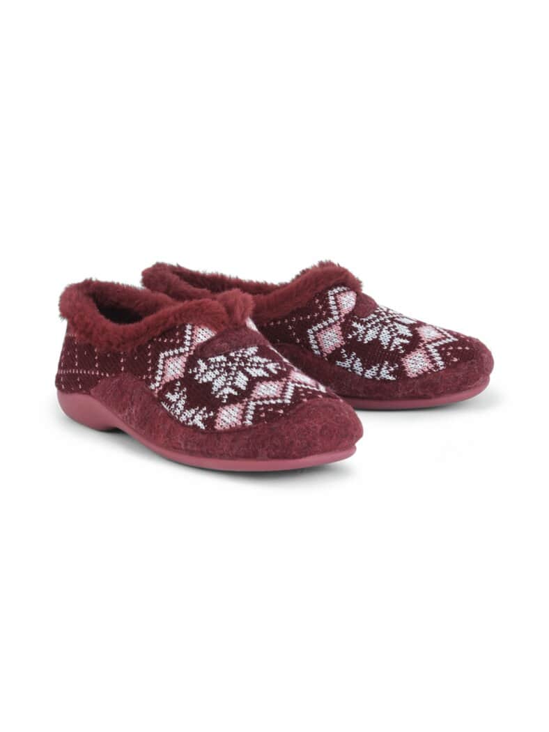 Hallux-Varomed-Hausschuh Bordeaux