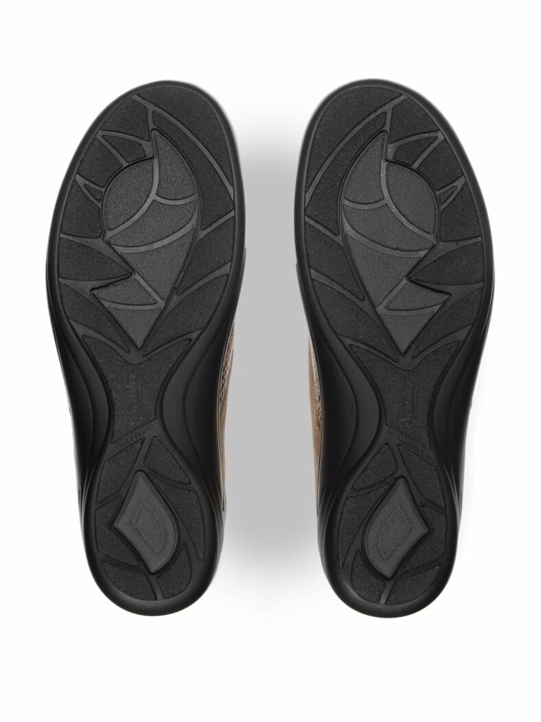 Hallux-Klettslipper Extraweit Taupe