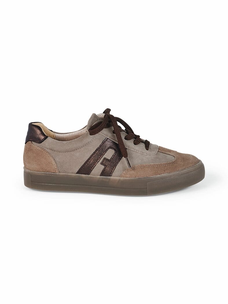 Hallux-Schnürer-Soft Beige-Braun