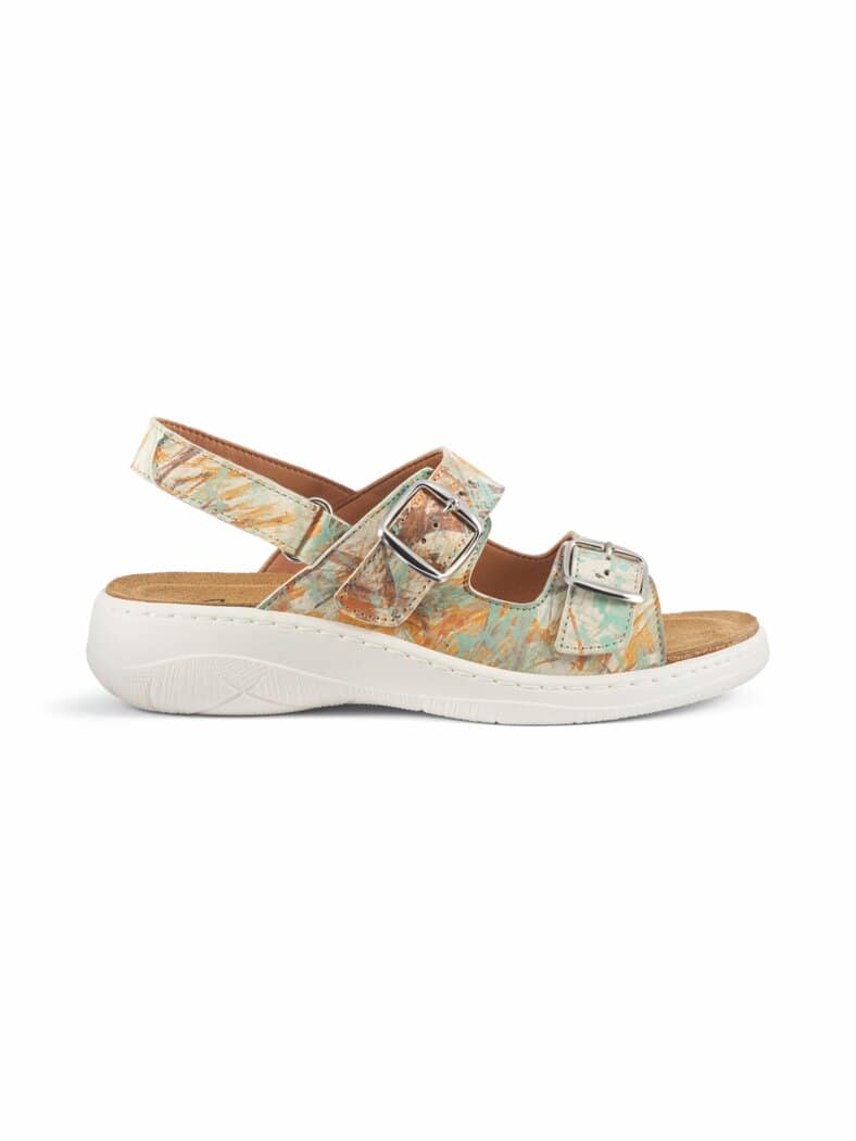 Komfort-Sandale Korkfußbett Multicolor