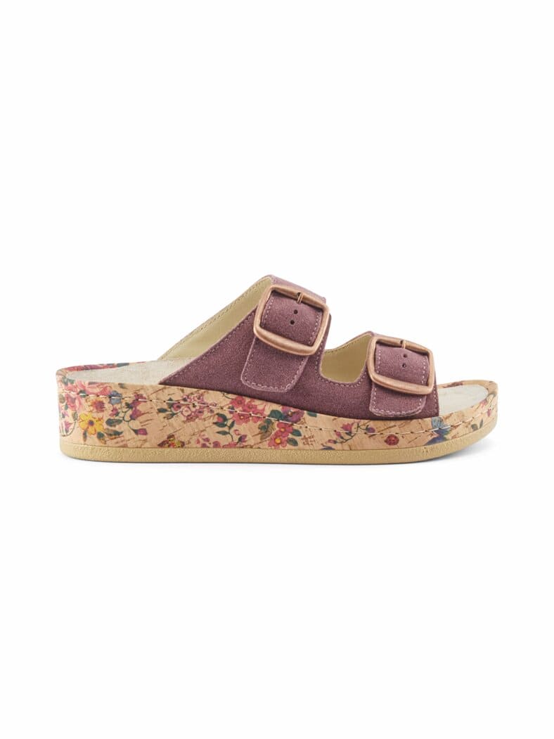 Riemen-Pantolette Memory Mauve
