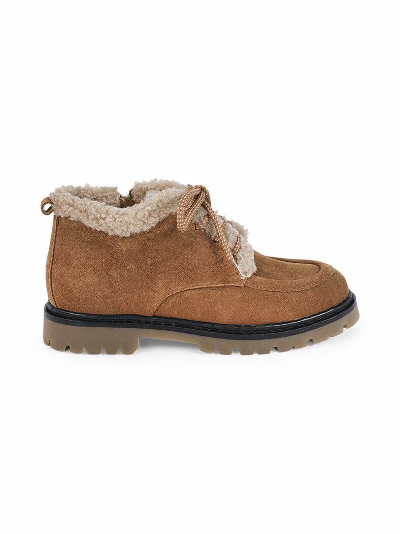Hallux-Knöchelbootie Kuschelweich Cognac