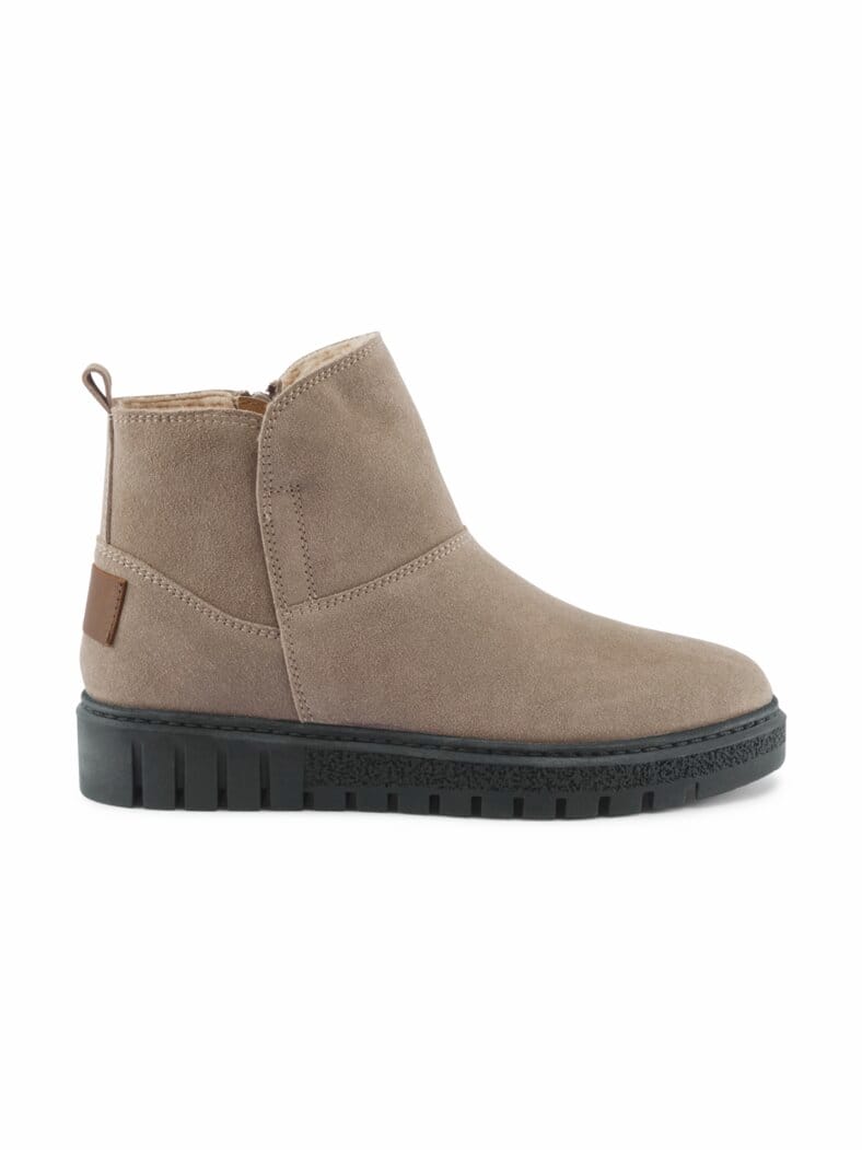 Leicht-Bootie Winterwarm Taupe