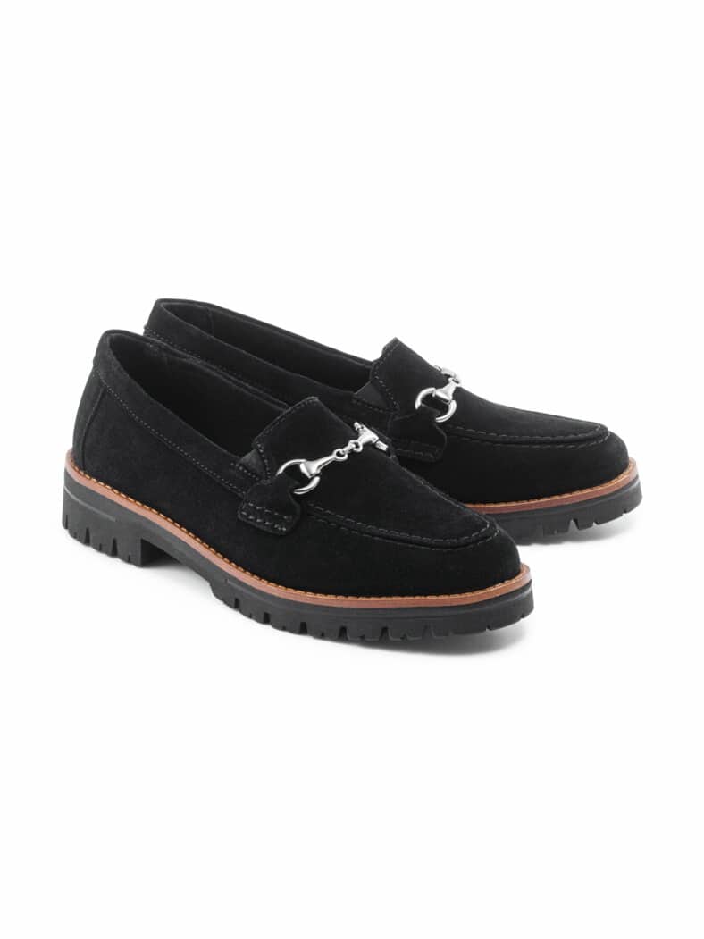 Hallux-Slipper Schrittsicher Schwarz