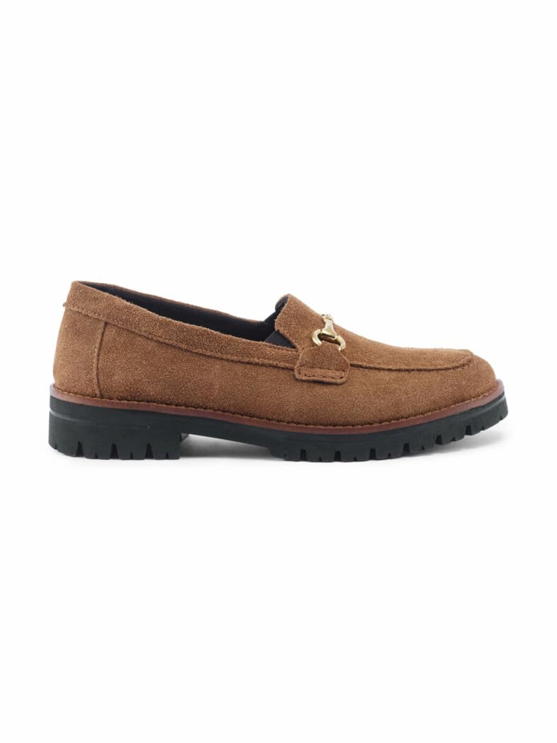 Hallux-Slipper Schrittsicher Cognac