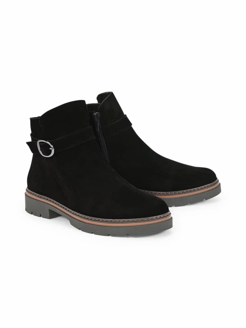 Hallux-Stiefelette Komfortleicht Schwarz