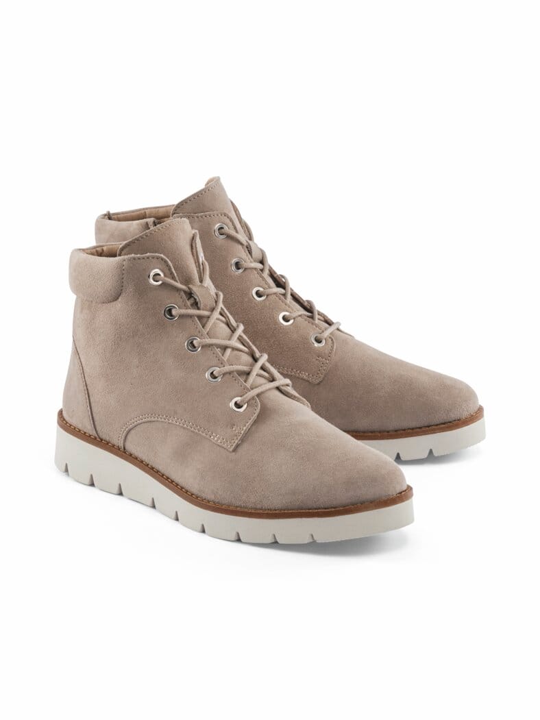 Hallux-Reißverschluss-Bootie Beige