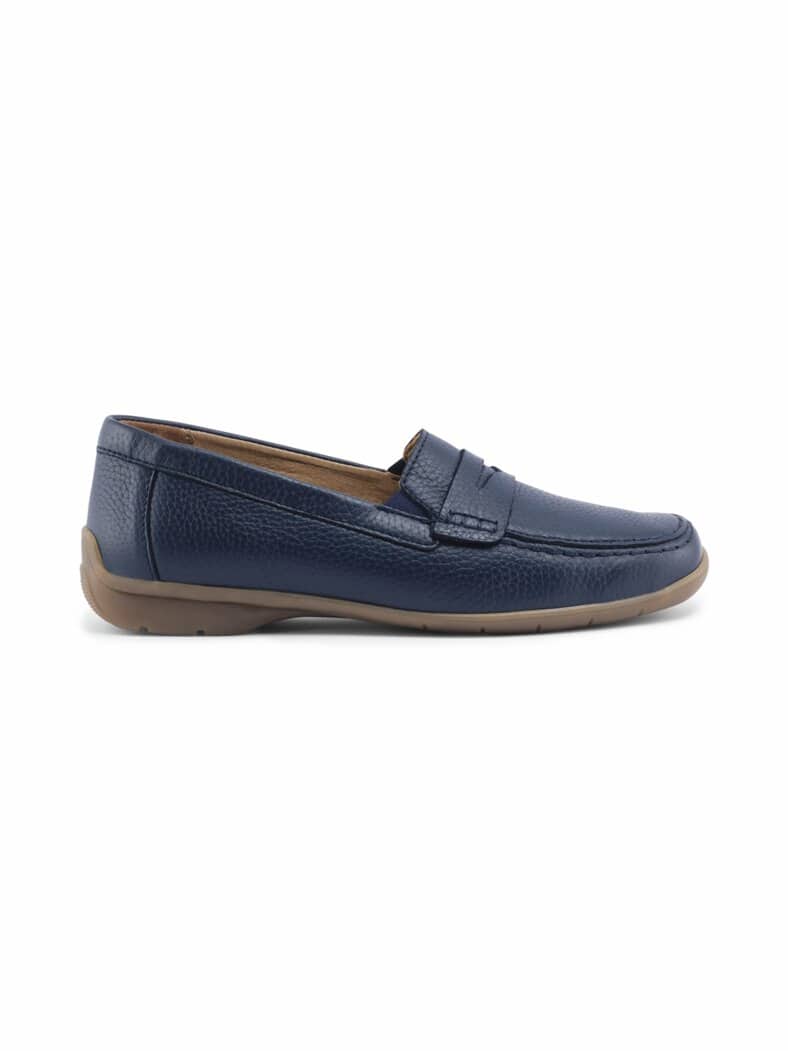 Hirschleder-Slipper-Supersoft Blau