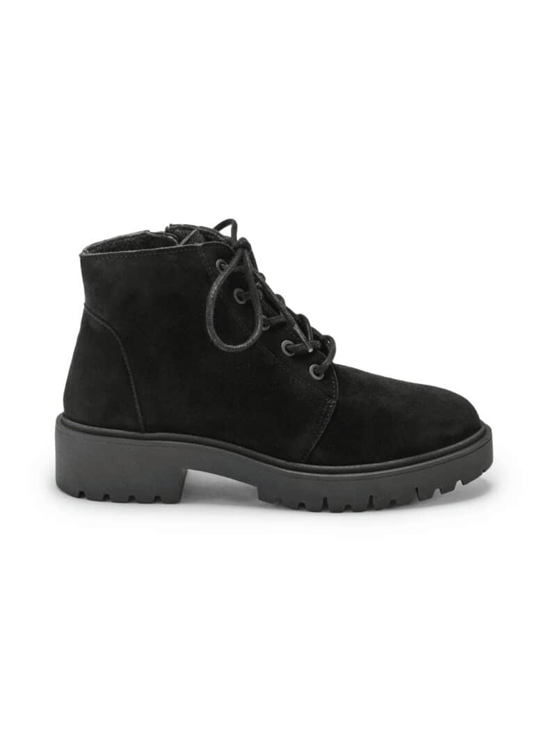 Hallux-Stiefelette Trittsicher Schwarz