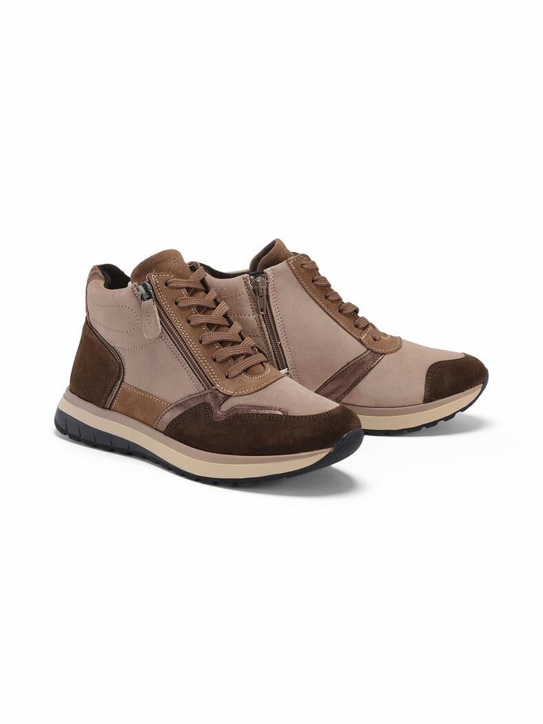 Hallux-Reißverschluss Bootie Beige