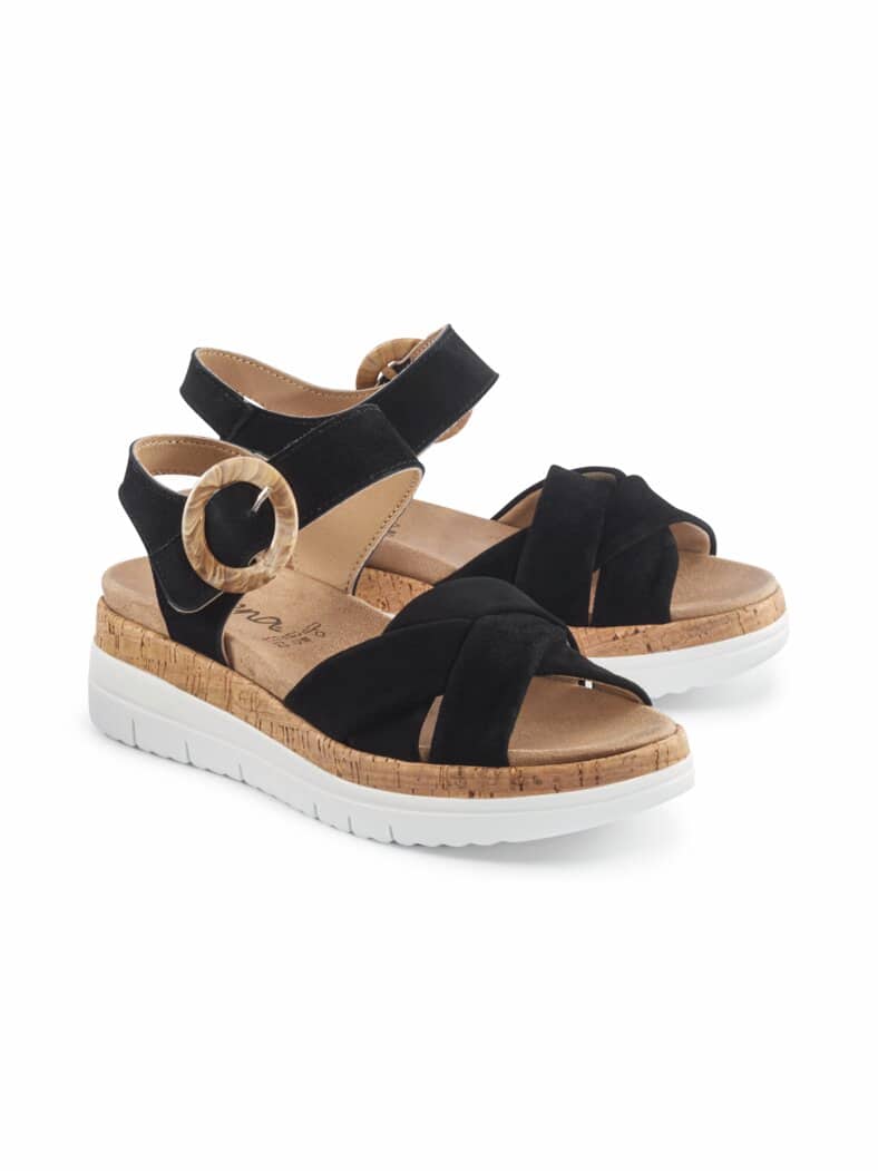 Hallux-Sandale Luftpolster Schwarz