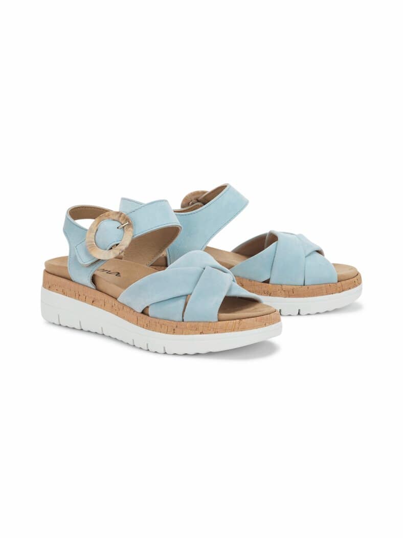 Hallux-Sandale Luftpolster Hellblau