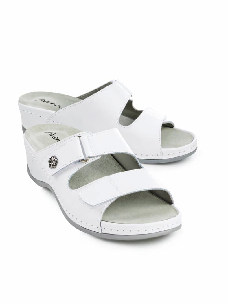 Klett-Pantolette-Memory Weiß