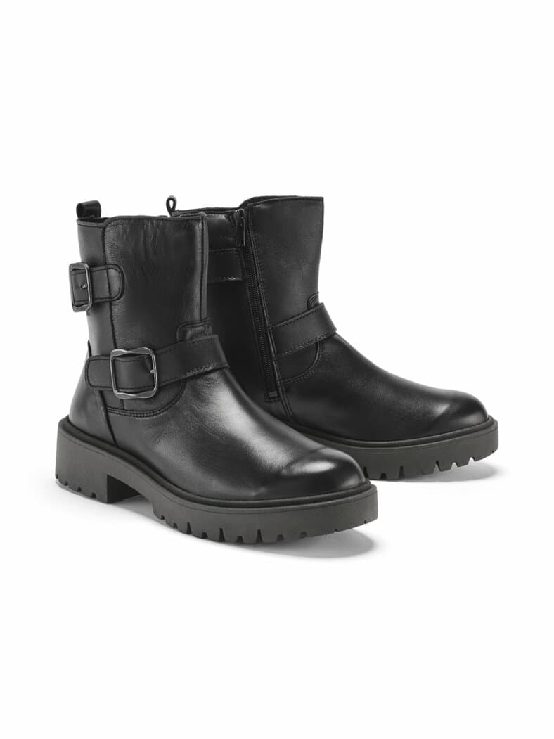 Hallux-Stiefelette Reißverschluss Schwarz