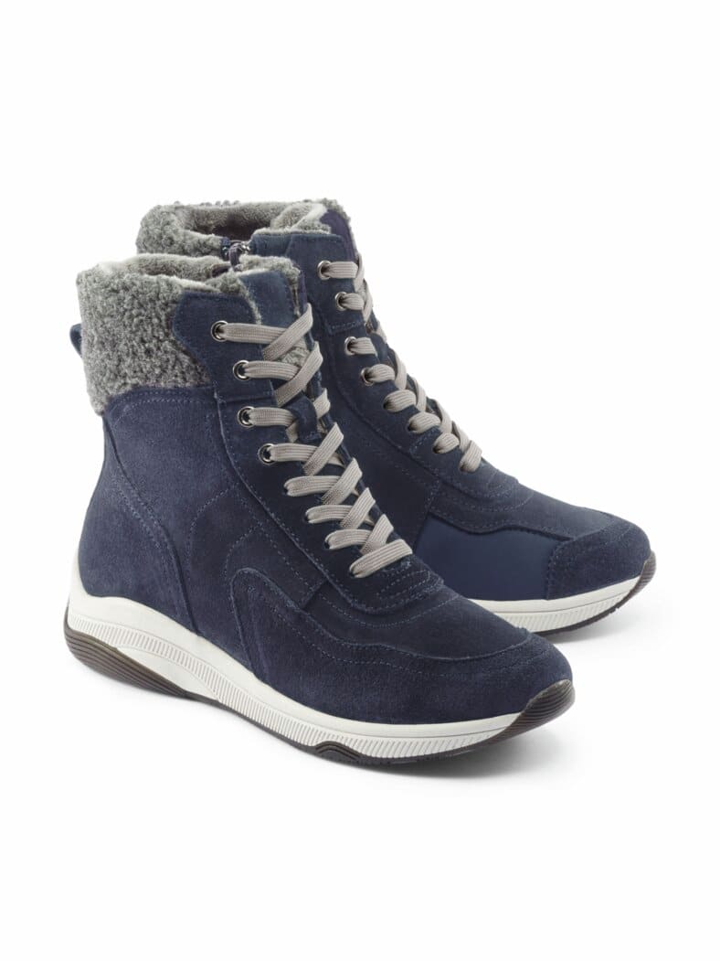 Hallux-Stiefel Stretcheinsatz Blau