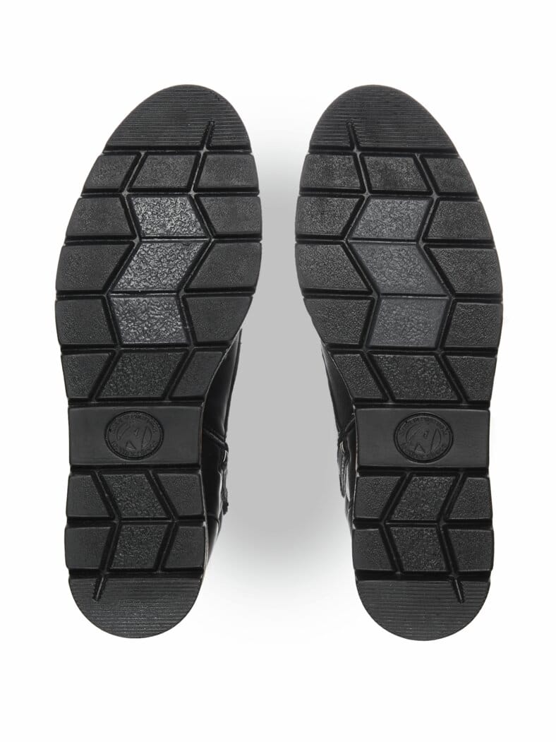 Hallux-Reißverschluss-Bootie Schwarz