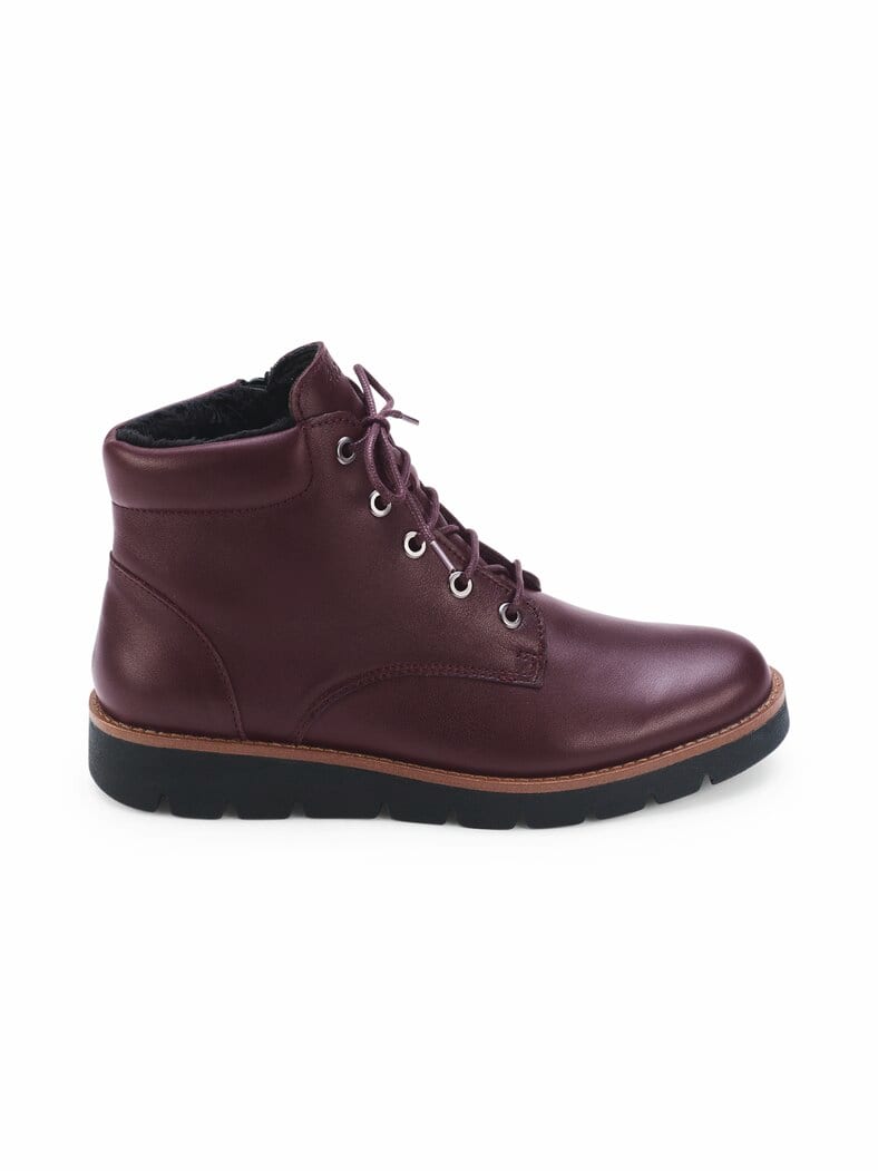 Hallux-Reißverschluss-Bootie Bordeaux