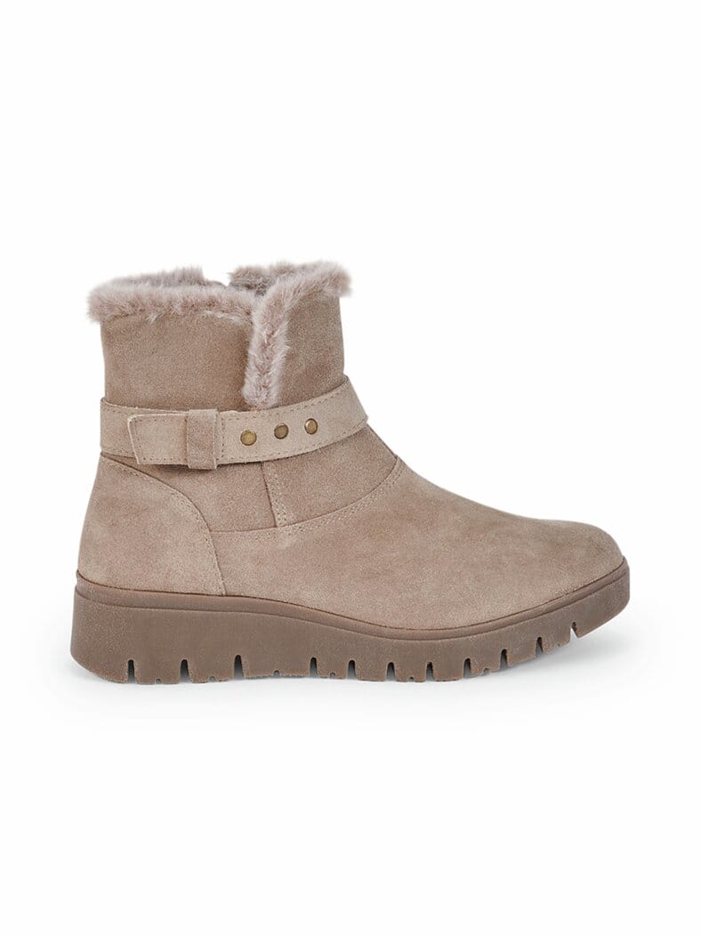 Thermo-Bootie Rutschsicher Beige