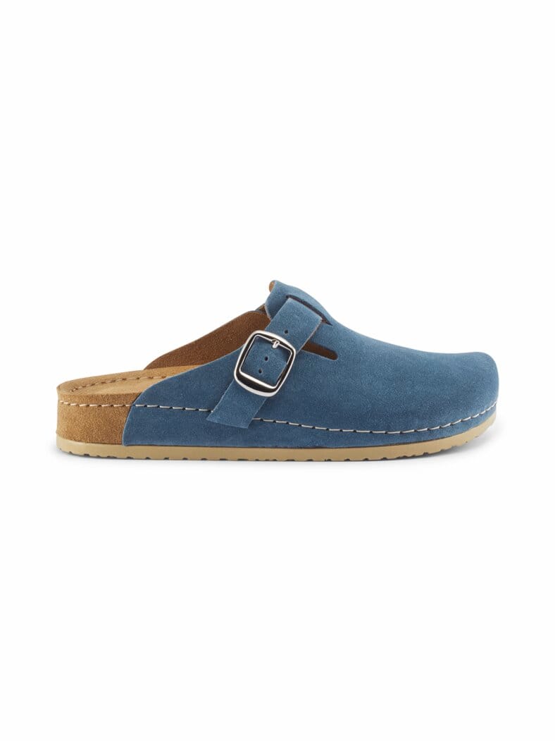 Naturform-Pantolette Memory-Foam Blau